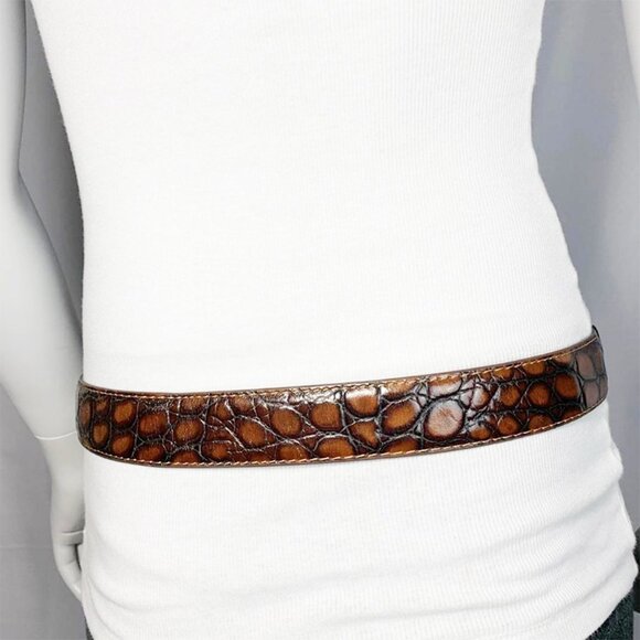 J CAMPBELL Leather belt with id buckle - Picture 3 of 7